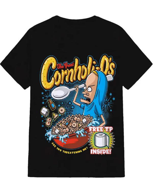 "Cornholi-O's" Beavis and Butthead Parody American T-Shirt/Sweatshirt/Hoodie