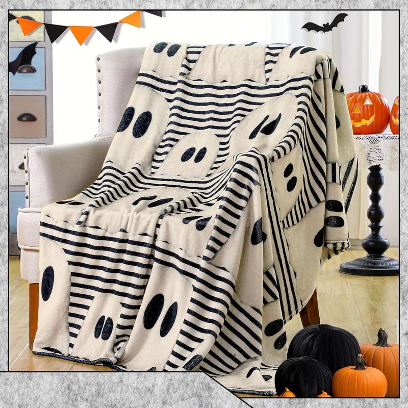 Halloween Cozy Beautiful Country Ghost Flannel Blanket