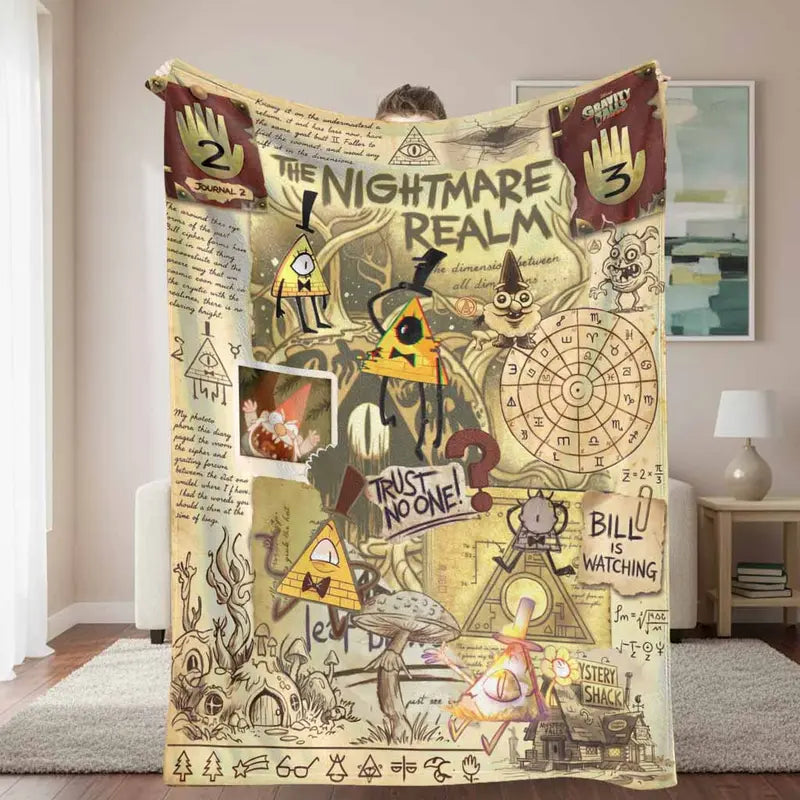 Bill Cipher Flannel Blanket