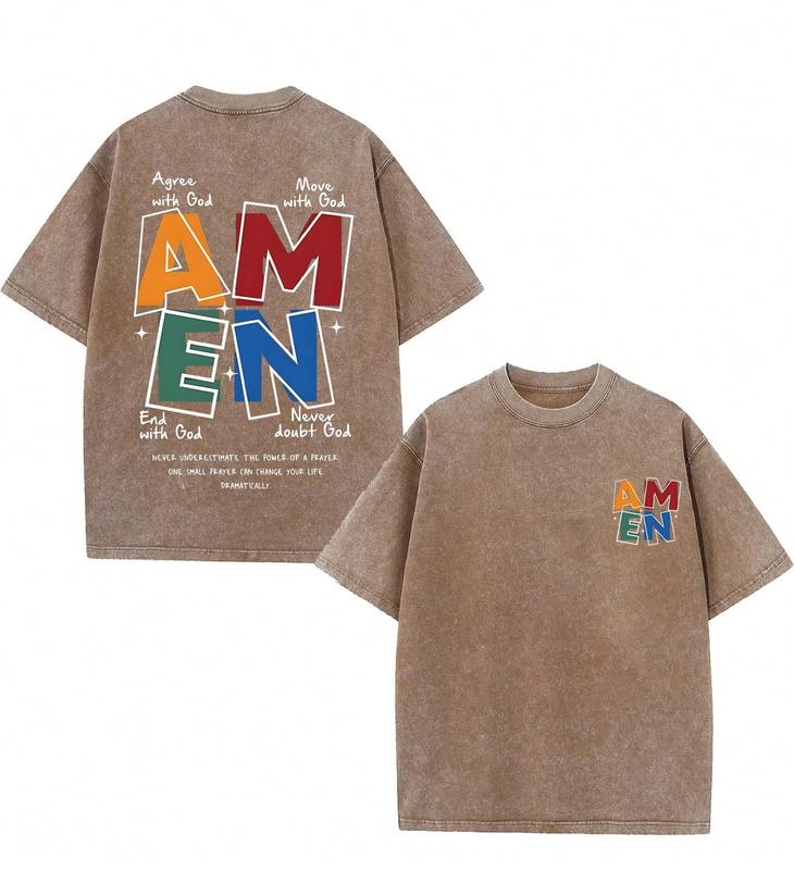 AMEN Classic Letter Header T-Shirt Sweatshirt Hoodie