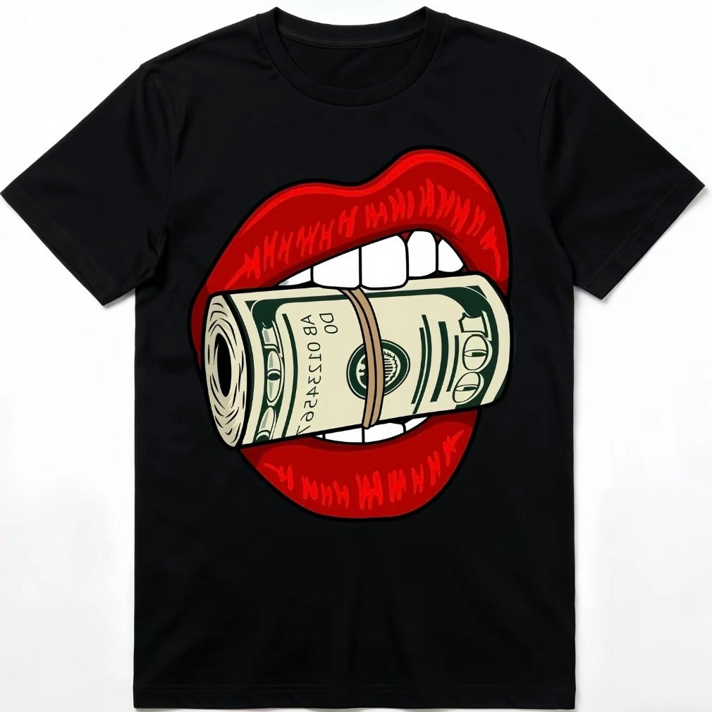 Red Lips Biting Cash Roll T-Shirt/Sweatshirt/Hoodie