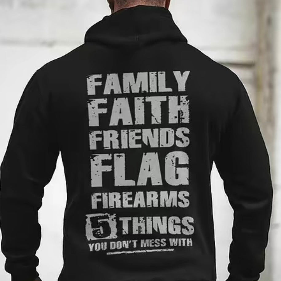 Family Faith Friends Flag T-Shirt/Sweatshirt/Hoodie