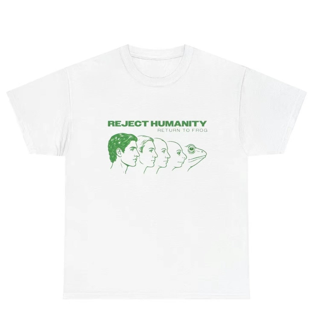 Reject Humanity Return To Frog Evolution Meme T-Shirt/Sweatshirt/Hoodie