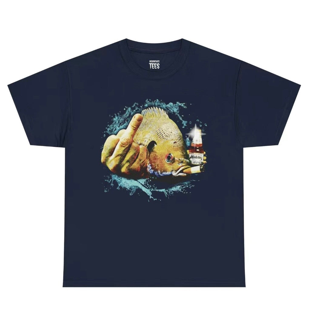 Fish Middle Finger T-Shirt Sweatshirt Hoodie