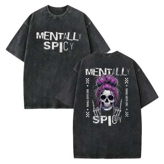 Fiery Soul" Skull — Satirical Dark Humor T-Shirt Sweatshirt Hoodie