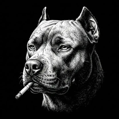 Funny Vintage Smoking Dog T-Shirt Sweatshirt Hoodie