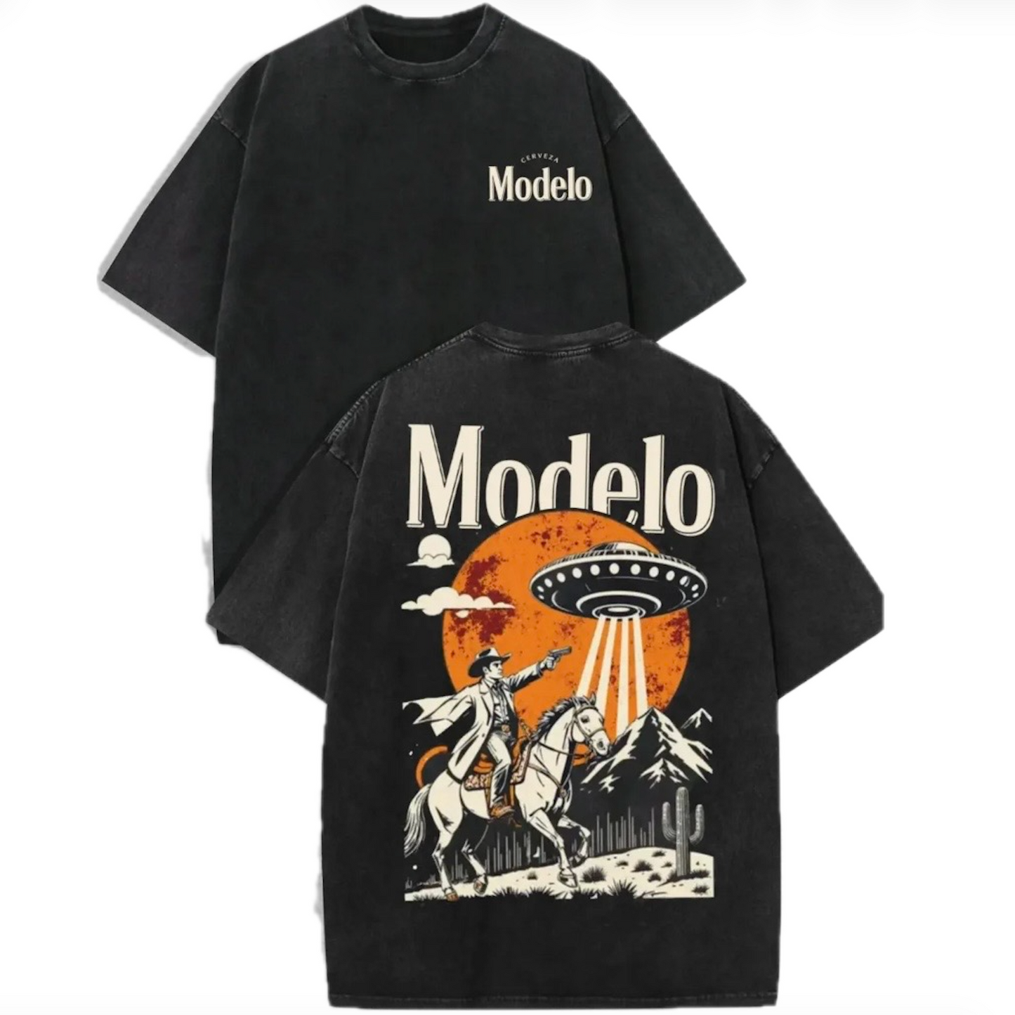 Retro Modelo UFO T-Shirt Sweatshirt Hoodie