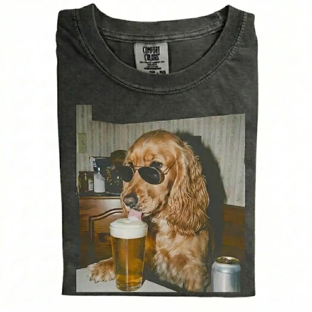 Dog Drinking Beer Meme Gift for Dog Lovers T-Shirt/Sweatshirt/Hoodie