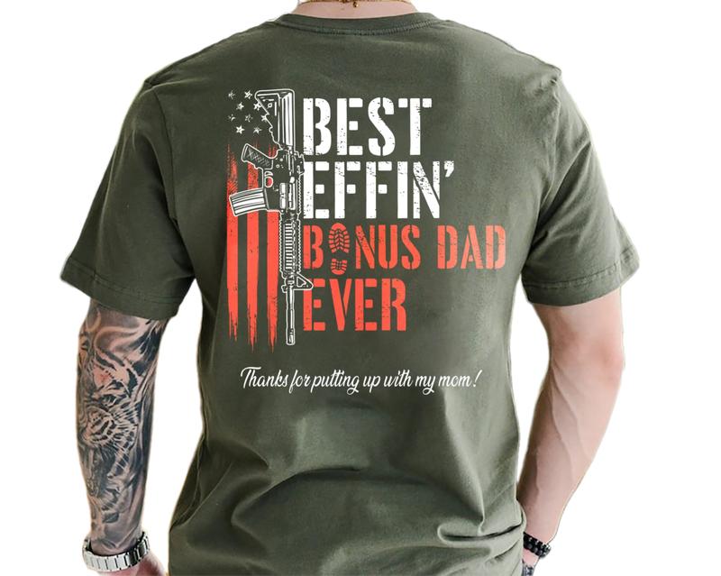 Effin' Bonus Dad Ever Vintage T-Shirt Sweatshirt Hoodie