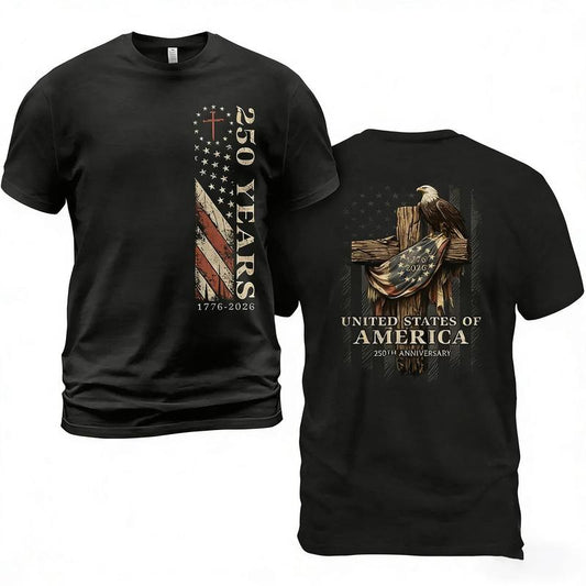 Celebrating 250 Years of American Flag and Eagle Sweatshirt Hoodie