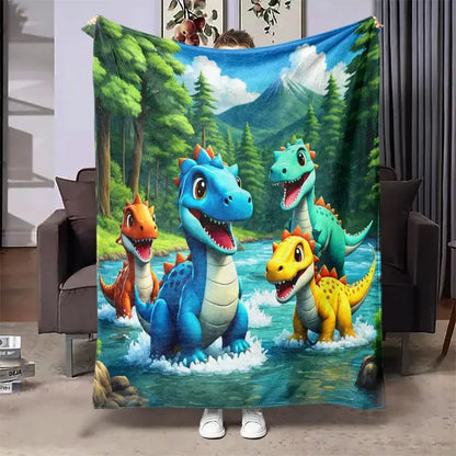 Dinosaur Flannel Blanket