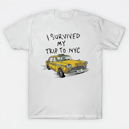 Tom I Survived My Trip To NYC White T-Shirt Sweatshirt Hoodie