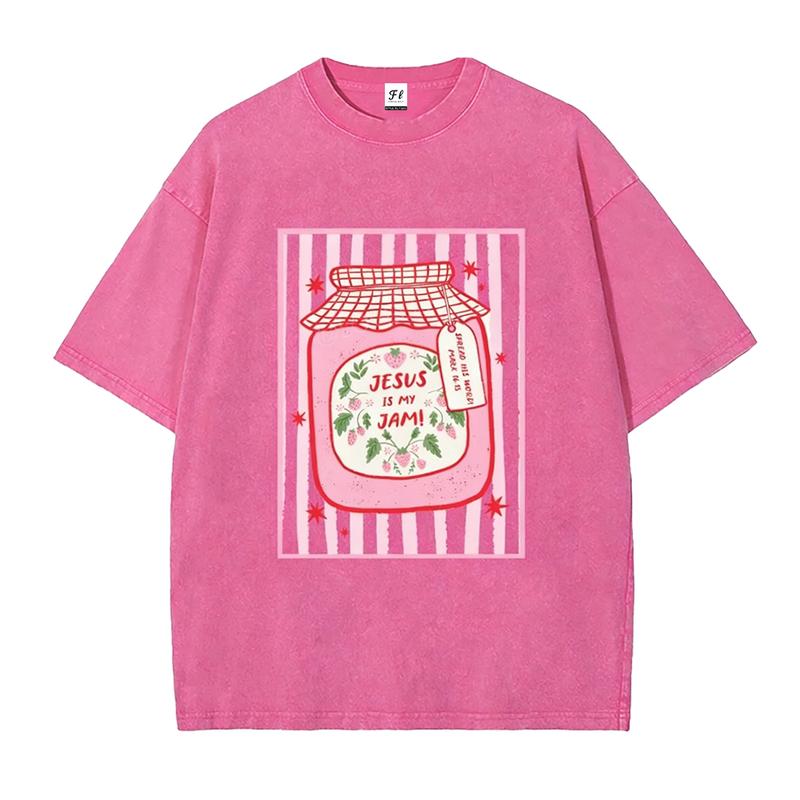 Jesus Is My Jam Strawberry Jam Jar T-Shirt Sweatshirt Hoodie