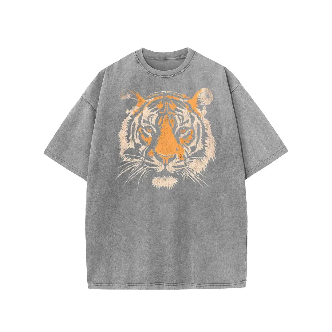 Vintage Tiger Print T-Shirt Sweatshirt Hoodie