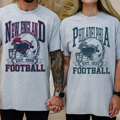 Vintage Football City Helmet Graphic T-Shirt Sweatshirt Hoodie