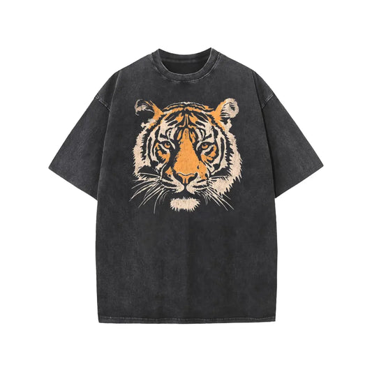 Vintage Tiger Print T-Shirt Sweatshirt Hoodie