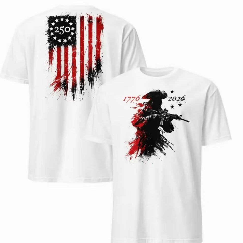 250th Anniversary Distressed American Flag T-Shirt Sweatshirt Hoodie