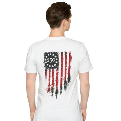 250th Anniversary Distressed American Flag T-Shirt Sweatshirt Hoodie