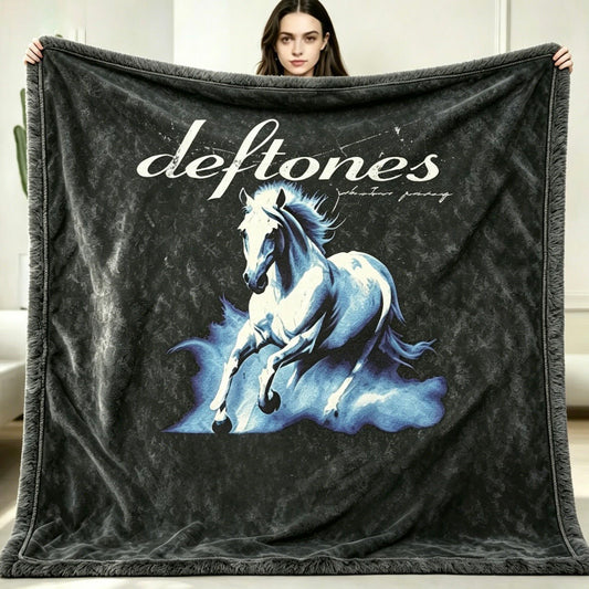 Rock With White Pony Deftones Blanket