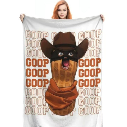 Arc Raiders The Burnt Peanut Goop Meme Flannel Blanket