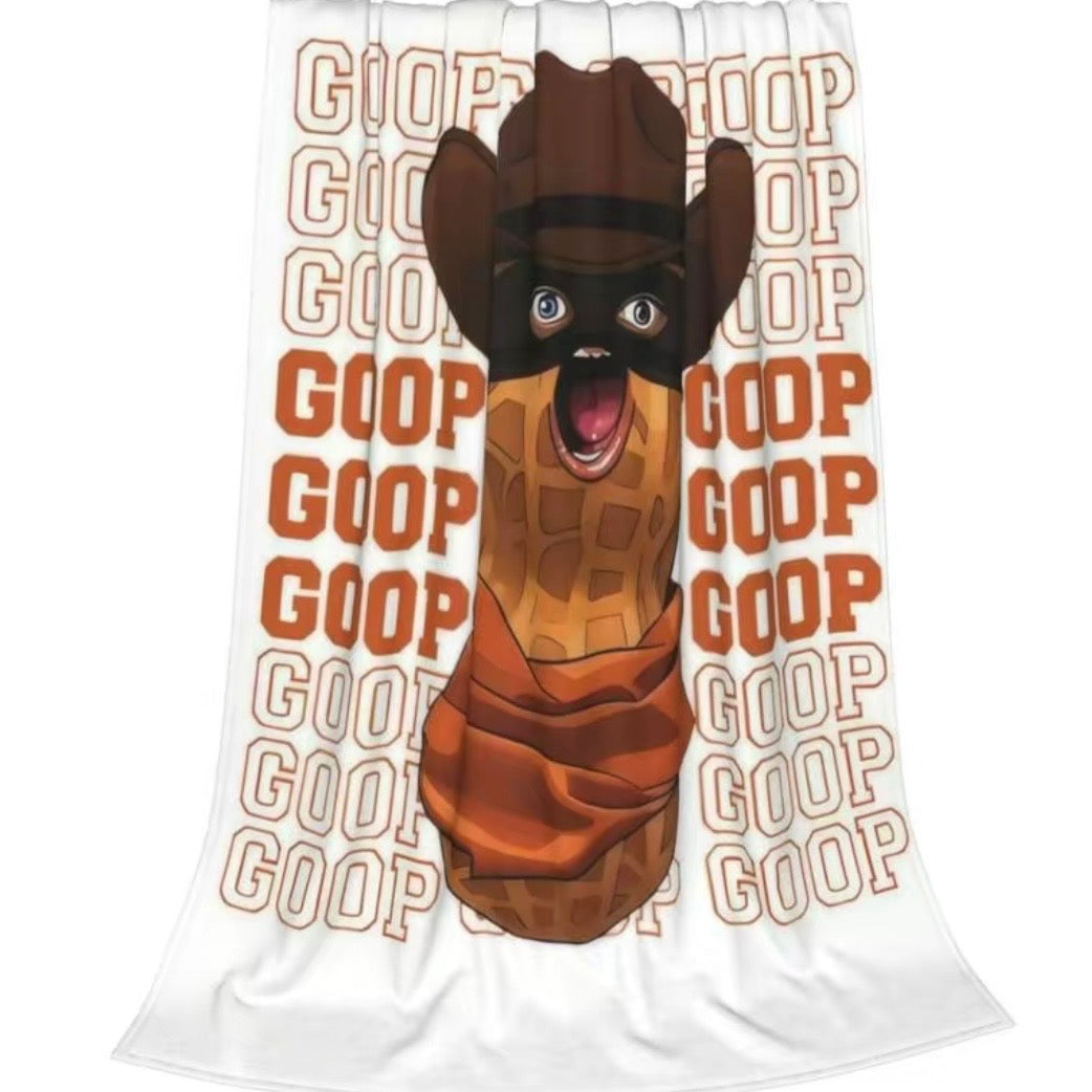 Arc Raiders The Burnt Peanut Goop Meme Flannel Blanket