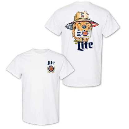 Dog in Hat Hunting Beers T-Shirt/Sweatshirt/Hoodie