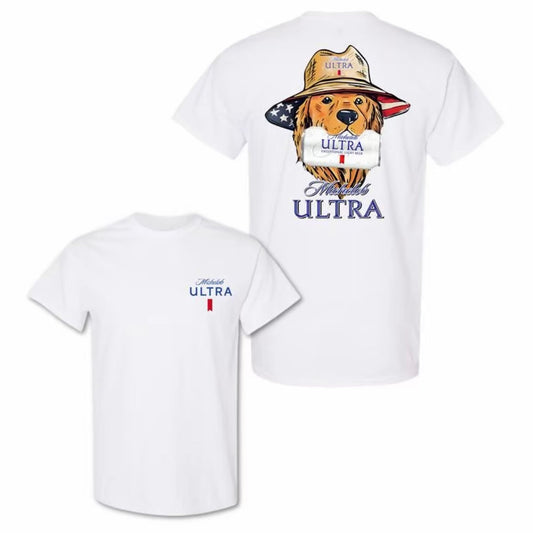 Dog in Hat Hunting Beers T-Shirt/Sweatshirt/Hoodie