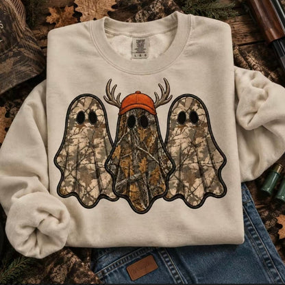 Retro Ghost Hunting Halloween Spooky T-Shirt Sweatshirt Hoodie