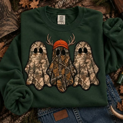 Retro Ghost Hunting Halloween Spooky T-Shirt Sweatshirt Hoodie