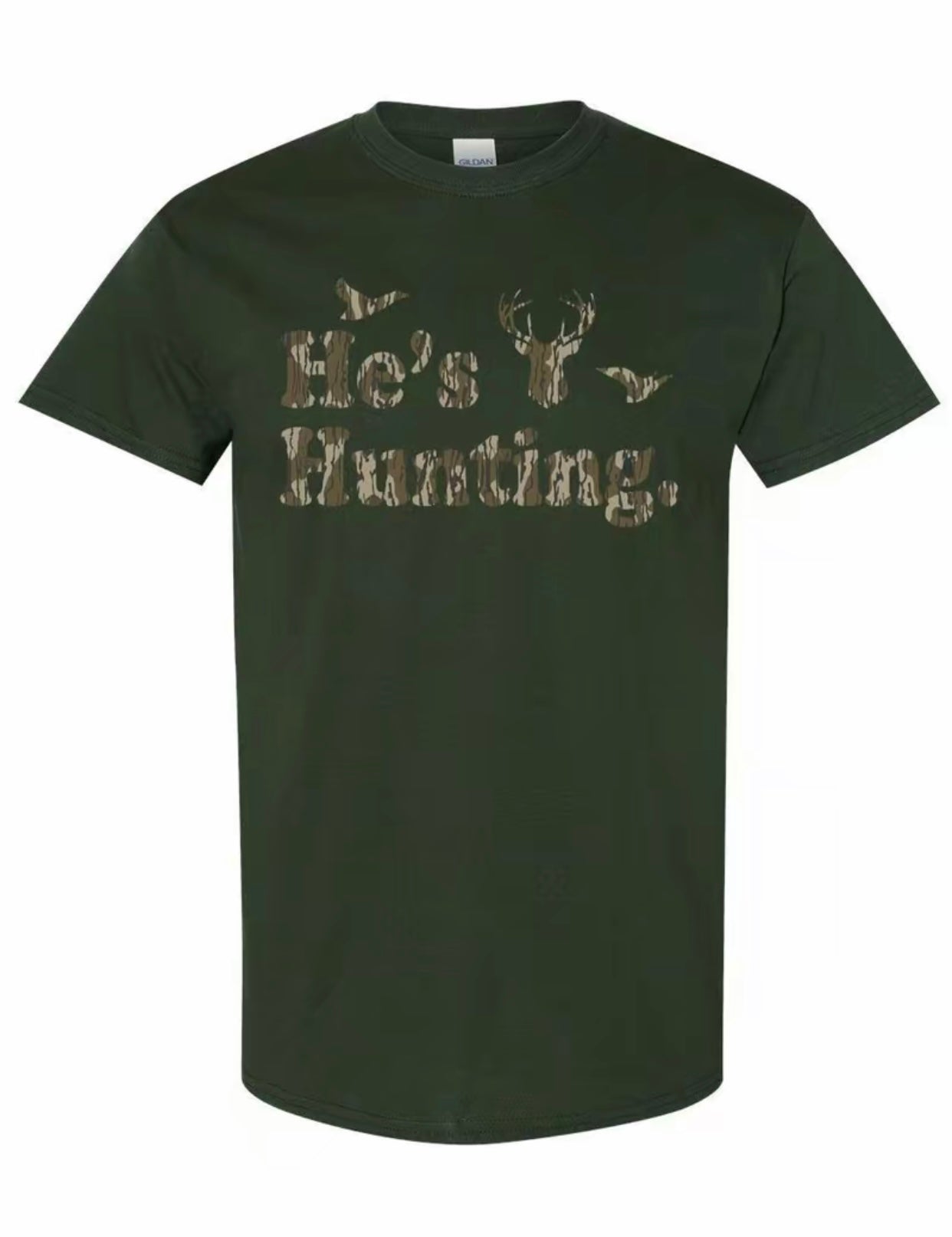 He's Hunting Deer Duck T-Shirt/Sweatshirt/Hoodie