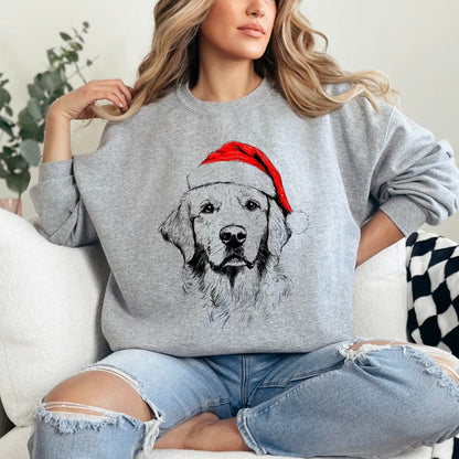 Festive Santa Paws Holiday Dog Pullover ASH T-Shirt/Sweatshirt/Hoodie