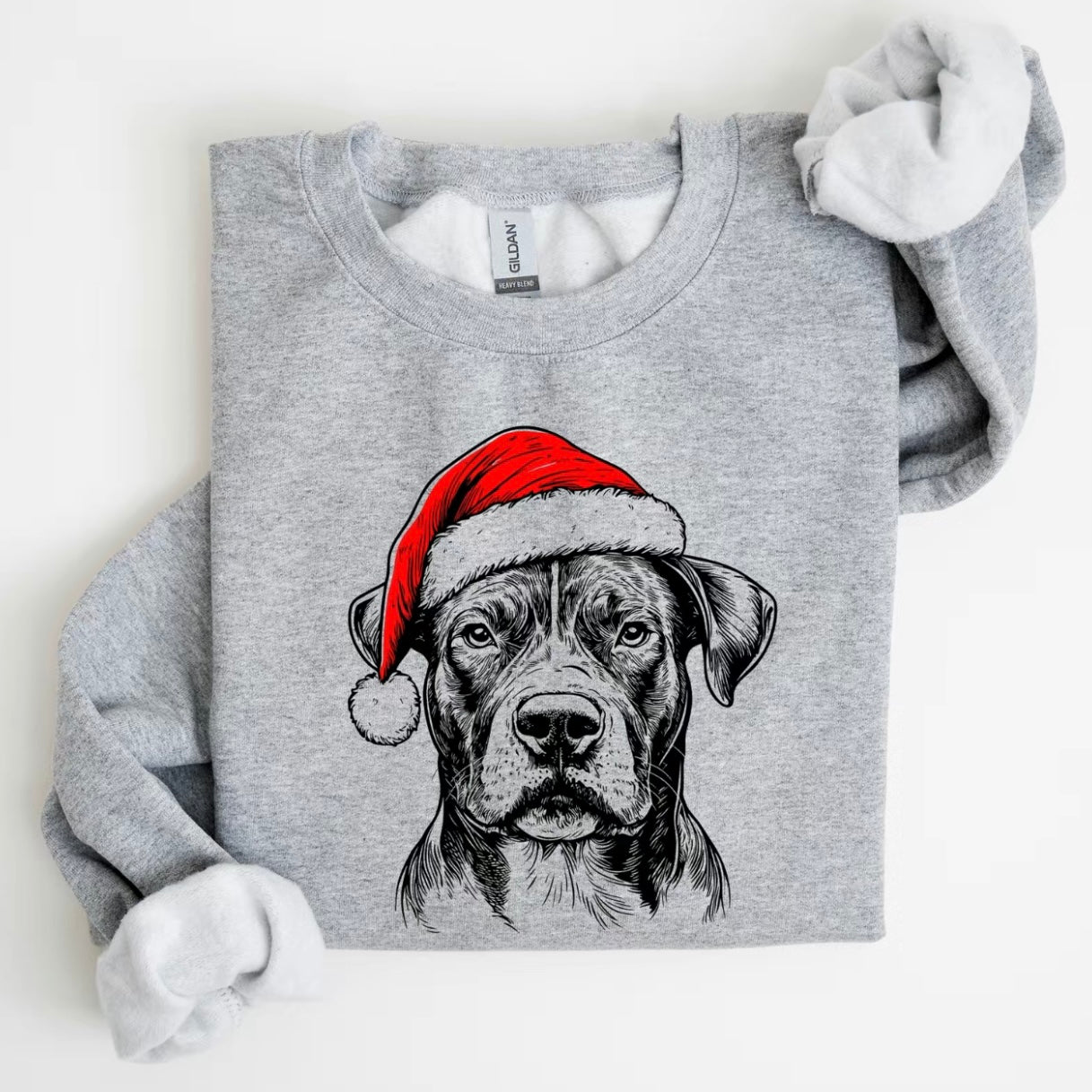 Festive Santa Paws Holiday Dog Pullover ASH T-Shirt/Sweatshirt/Hoodie