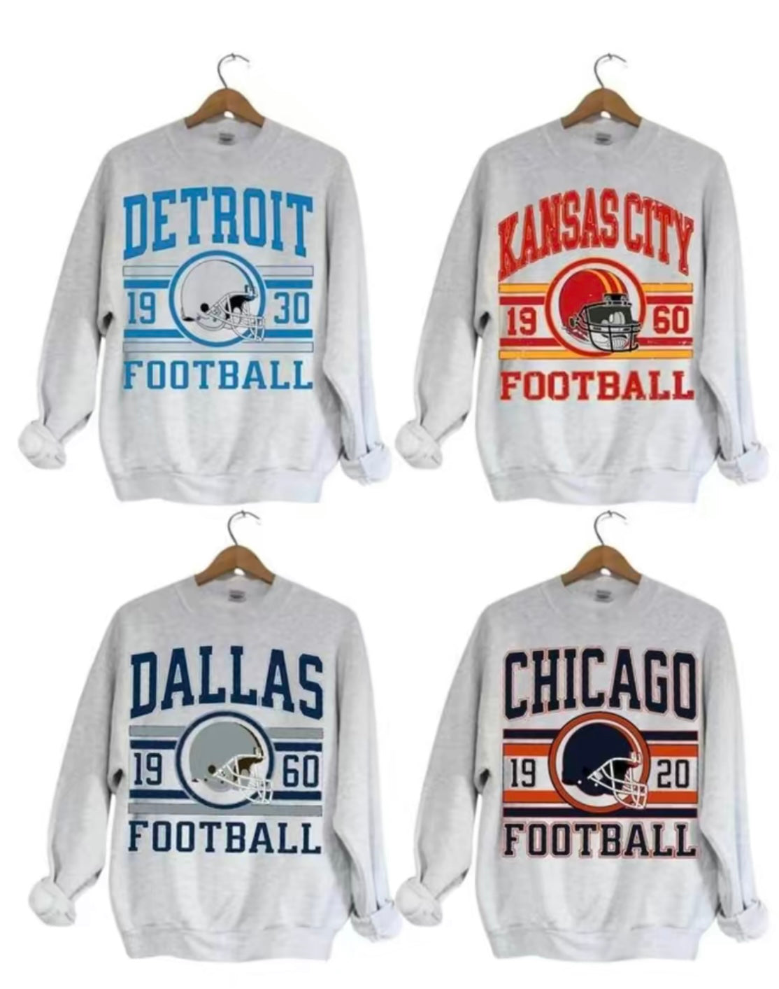 Vintage Football Team Collection T-Shirt/Sweatshirt/Hoodie