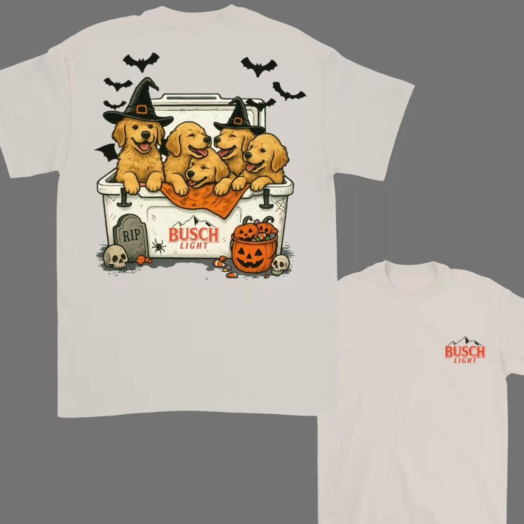 Golden Retriever Dogs Beer Halloween T-Shirt/Sweatshirt/Hoodie