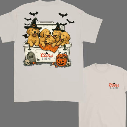 Golden Retriever Dogs Beer Halloween T-Shirt/Sweatshirt/Hoodie