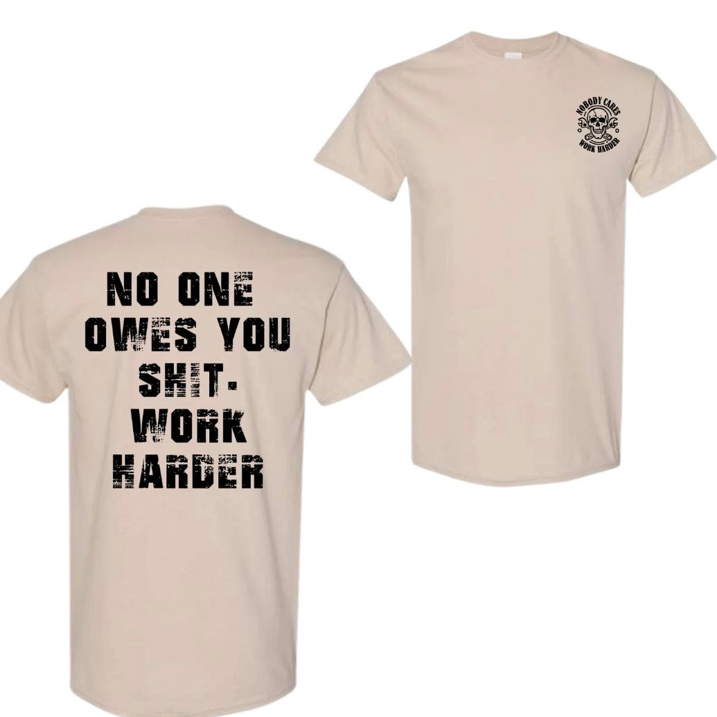 Work Harder Skull T-Shirt/Sweatshirt/Hoodie