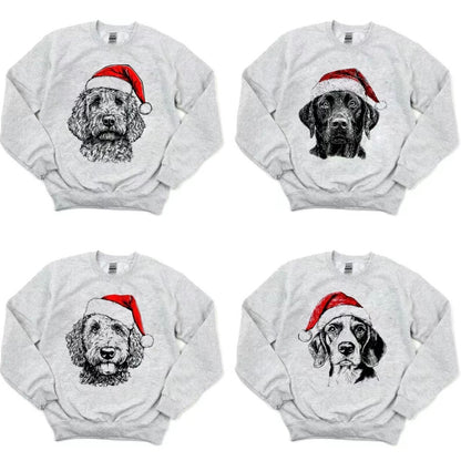 Festive Santa Paws Holiday Dog Pullover ASH T-Shirt/Sweatshirt/Hoodie