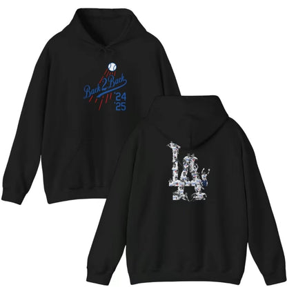 Back To Back 2025 Dodgers Champion T-Shirt/Sweatshirt/Hoodie