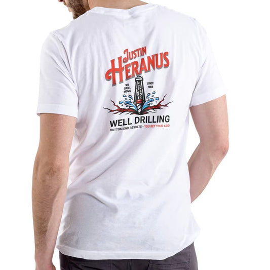 Justin Heranus Well Drilling Funny Name T-Shirt/Sweatshirt/Hoodie