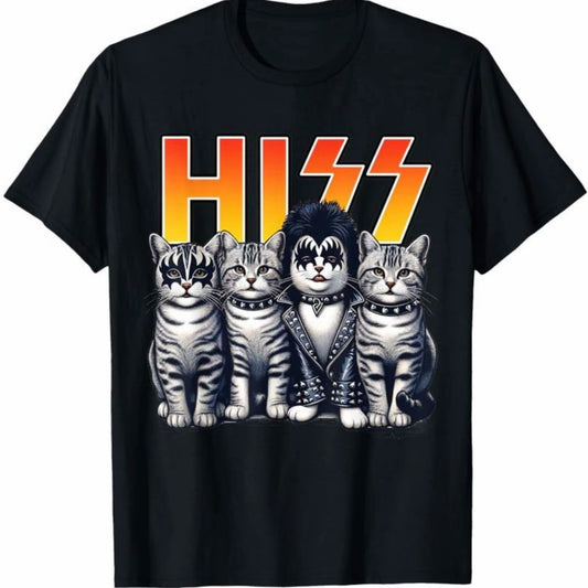 Cute Hiss Cat Rock Kittens Kitty Rocking Music Cat Lovers T-Shirt/Sweatshirt/Hoodie