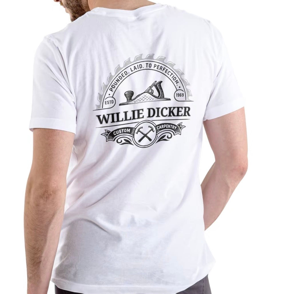 Wille Dicker Custom Carpentry Funny Name T-Shirt/Sweatshirt/Hoodie