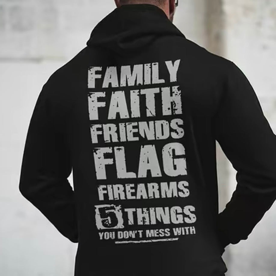 Family Faith Friends Flag T-Shirt/Sweatshirt/Hoodie