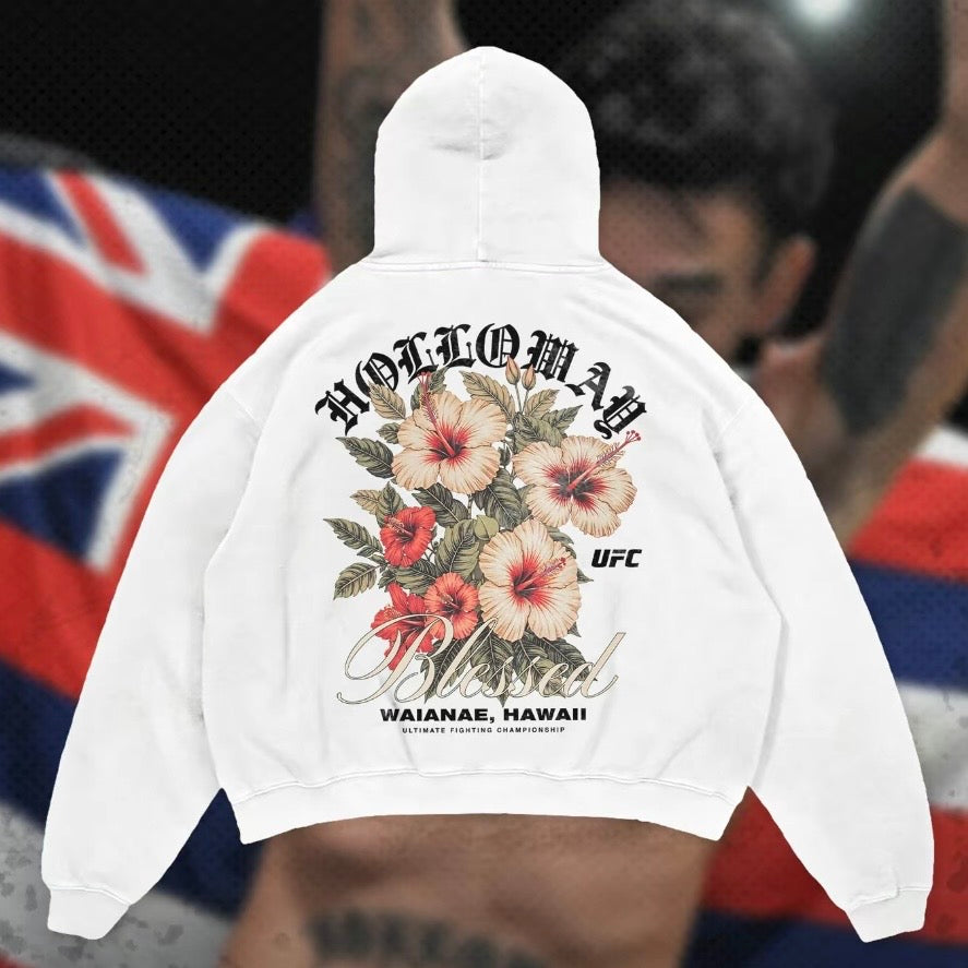 Max Holloway "Blessed" Hawaii Hibicus UFC T-Shirt/Sweatshirt/Hoodie