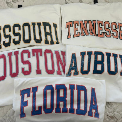 Vintage Varsity College T-Shirt Sweatshirt Hoodie