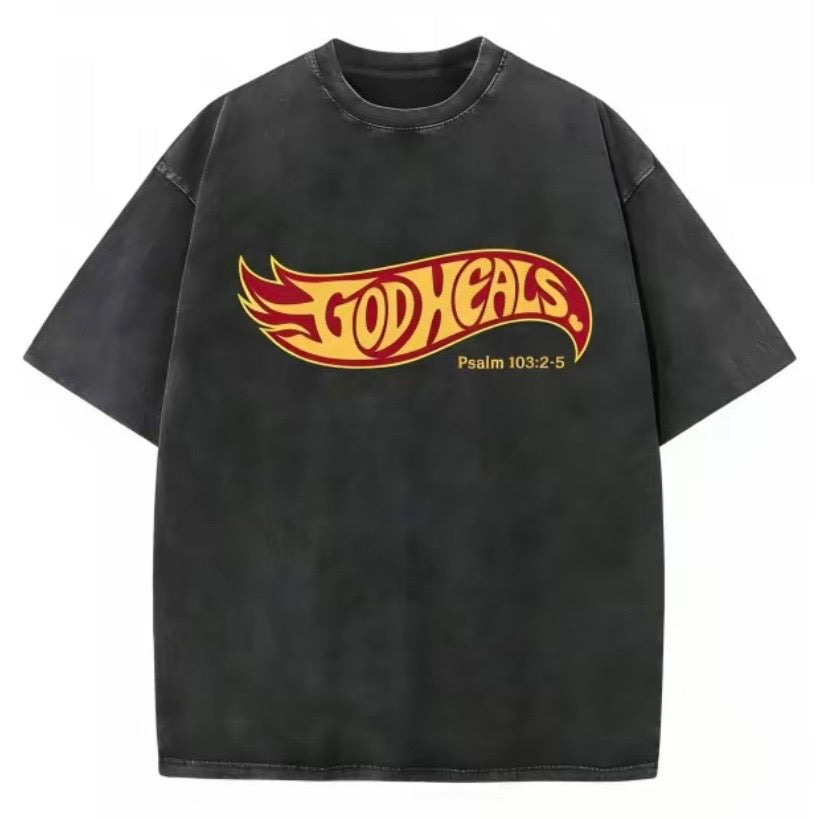 Unisex Christian "God Heals" T-Shirt Sweatshirt Hoodie