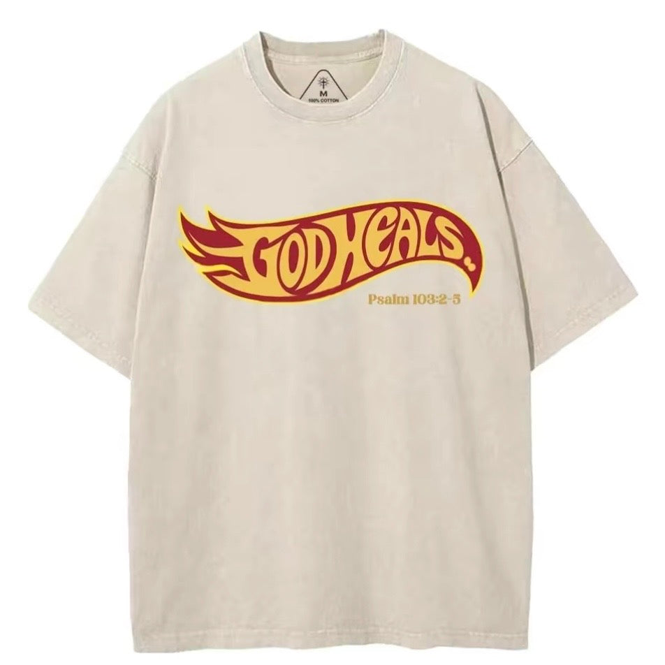 Unisex Christian "God Heals" T-Shirt Sweatshirt Hoodie