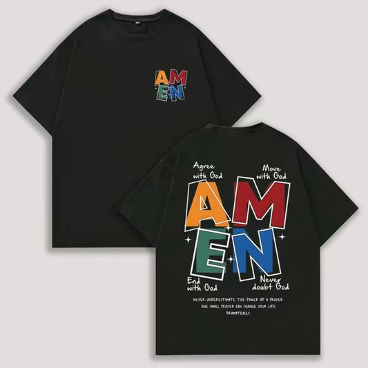 AMEN Classic Letter Header T-Shirt Sweatshirt Hoodie