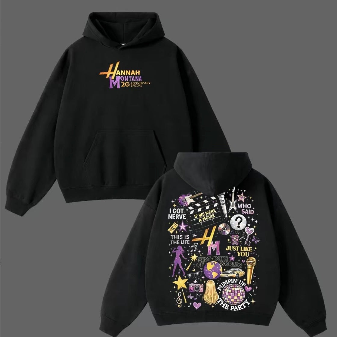 Hannah Montana 20 Years Anniversary T-Shirt Sweatshirt Hoodie