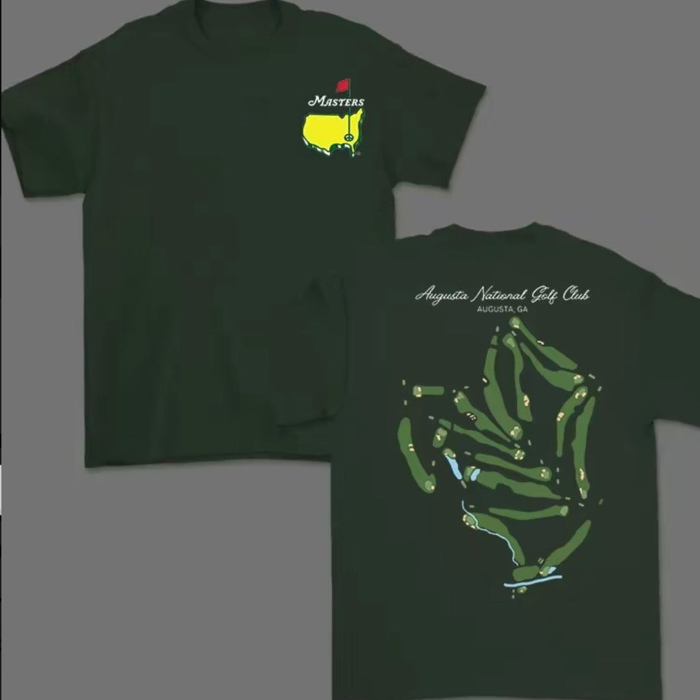 Augusta National Course Map Golf T-Shirt Sweatshirt Hoodie