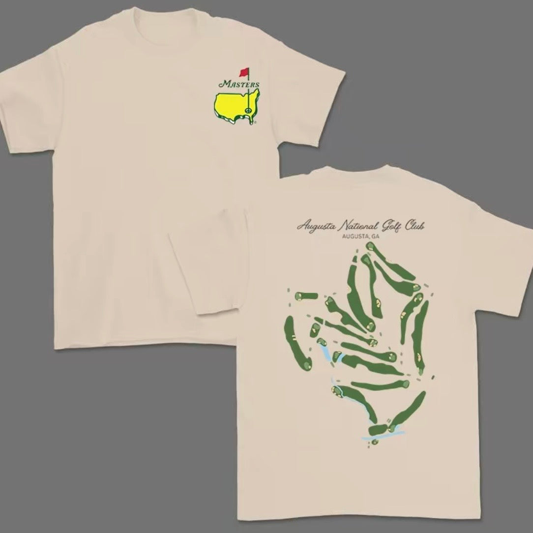 Augusta National Course Map Golf T-Shirt Sweatshirt Hoodie
